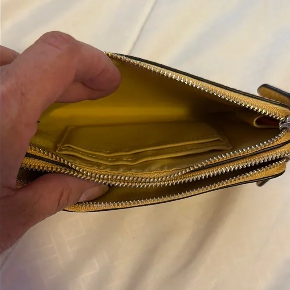 Coach Yellow Wristlet Clutch - Picture 3 of 10